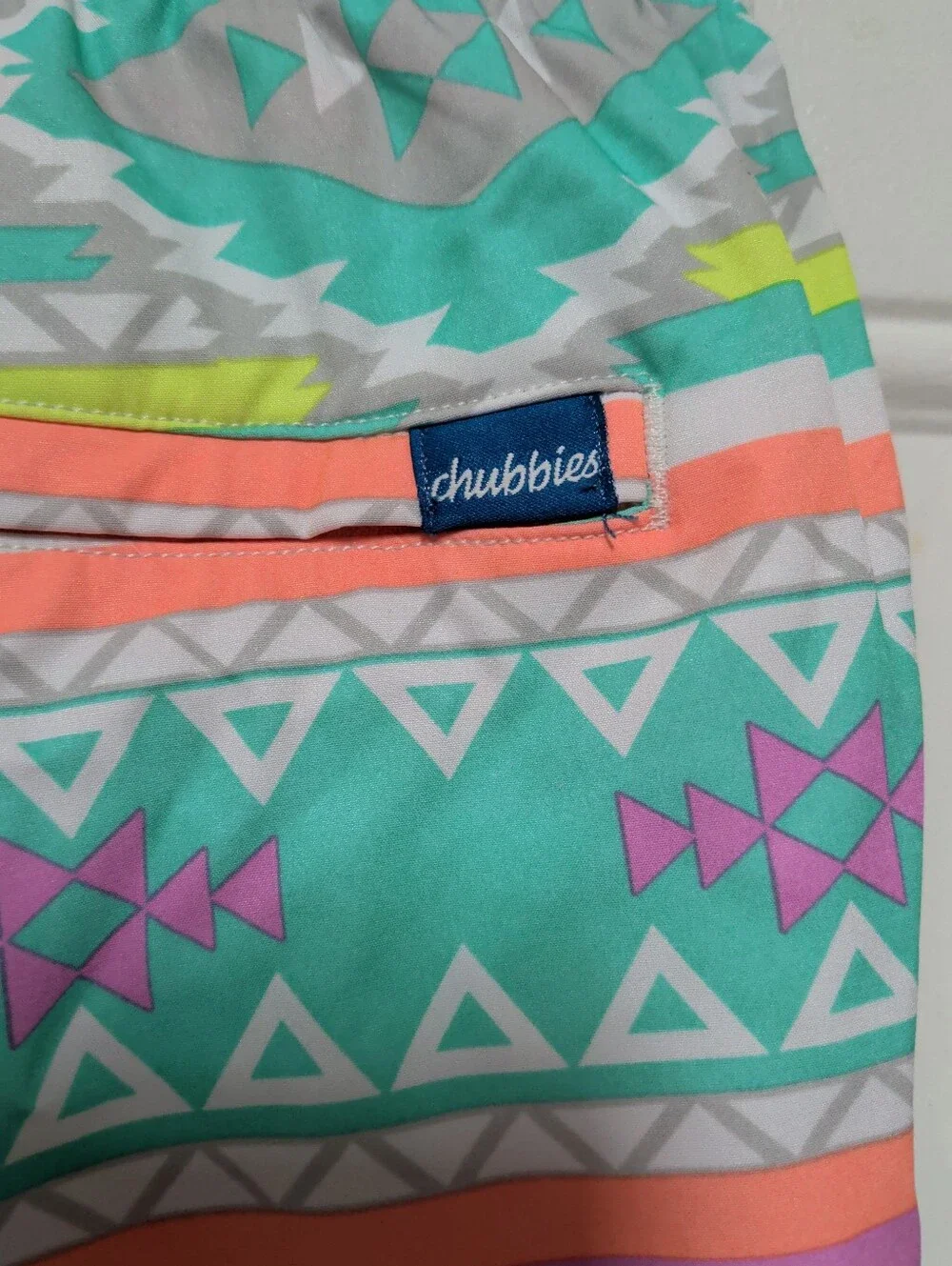 Chubbies Men's Athletic Swim Trunks Shorts Size Large Lined 5.5 Inseam